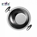 Thickened stainless steel soup pot tri-layer steel seafood yinyang hot pot
