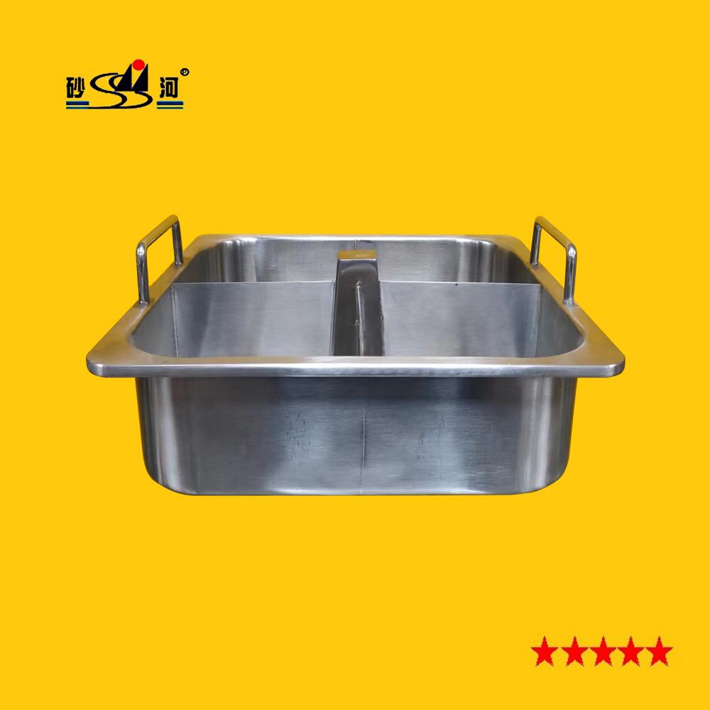 Cookerware s/s Pan with Center Column & Divider into 2 Grids Available Gas Stove 3
