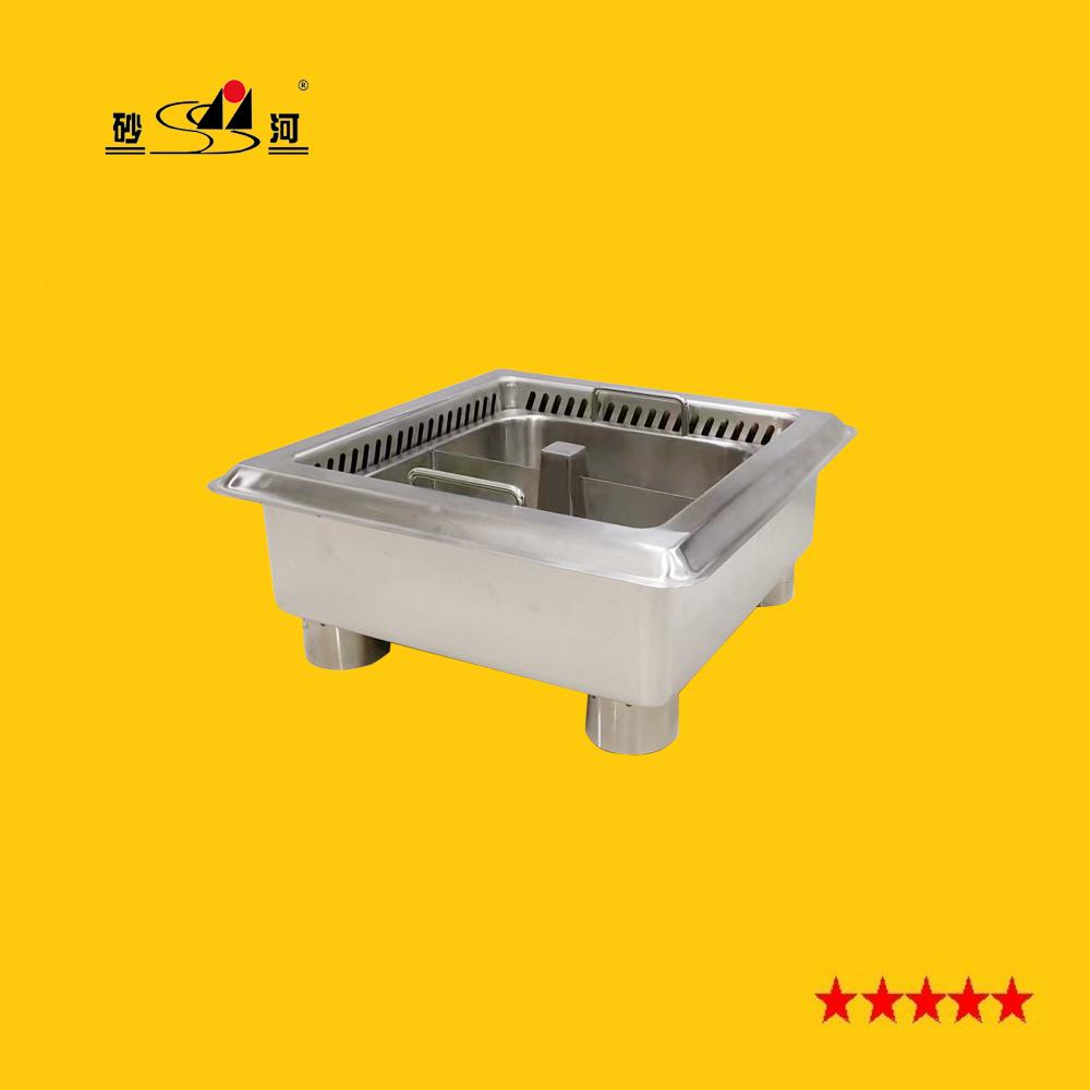 Square built in type hot pot table spare parts Commercial shabu shuba Hot Pot  4