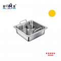 Square built in type hot pot table spare parts Commercial shabu shuba Hot Pot  8