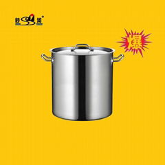 Deep drawing stainless steel stock pot（container）small lot order available