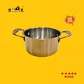 Cooking pan S/S copper color soup pot