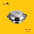 yin yang pan with BBQ grill 2 layer hot pot use for Radiant-cooker summer sales