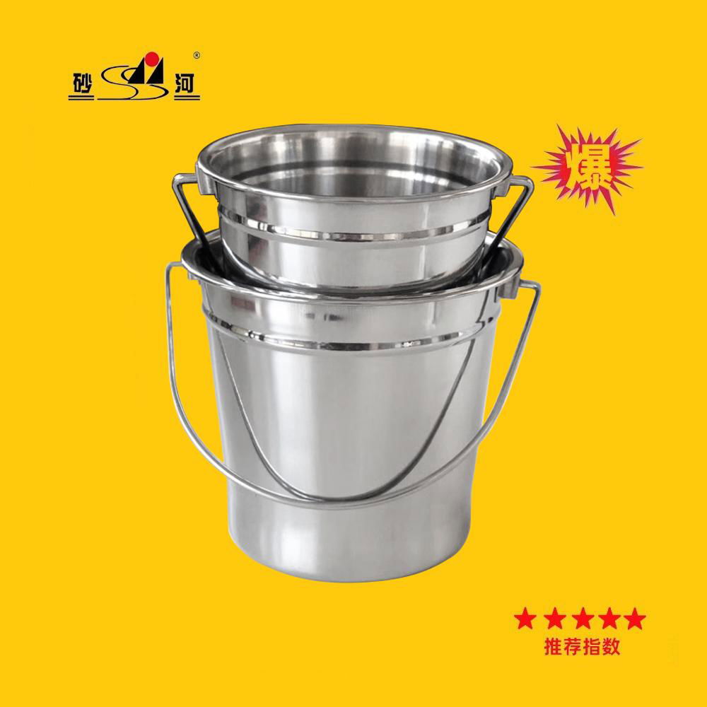 stainless steel metal french fries pails for western restaurant,made in China 2