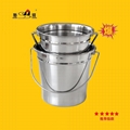 stainless steel metal french fries pails for western restaurant,made in China