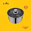 Stainless steel cooking pan divider Yin Yang Dual Sided Hot Pot Cookware 2