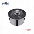 Stainless steel cooking pan divider Yin Yang Dual Sided Hot Pot Cookware