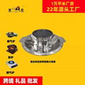 2 layers pagoda cooking pot of Four grids hot pot with BBQ pan 