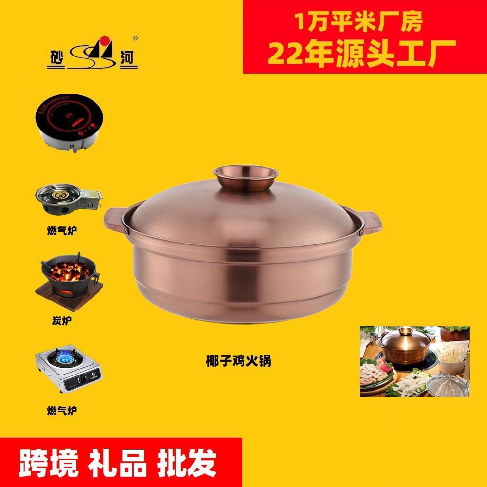 S/S Cooking Coconut Chicken Casserole Kitchen Food Containers Use for Gas Oven