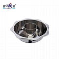  stainless steel pan with central pot partition pots for hot pot parties