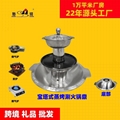 Pagoda style stainless steel trip-layer barbecue hotpot