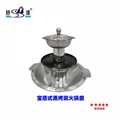 Pagoda style stainless steel trip-layer barbecue hotpot