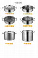 05款不锈钢复合底汤桶 电磁炉锅商用 不锈钢桶 家用复底汤锅