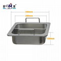 Square Stainless Steel Pot with Partition (2 Compartment)  Cooking Utensils 14