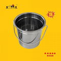 stainless steel metal french fries pails for western restaurant,made in China