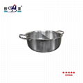 extra thickness Tri-layer steel yin-yang hot pot steamboat