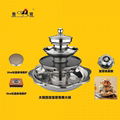 summer sales 4 layer with barbecue & divider hot pot available radiant cooker 