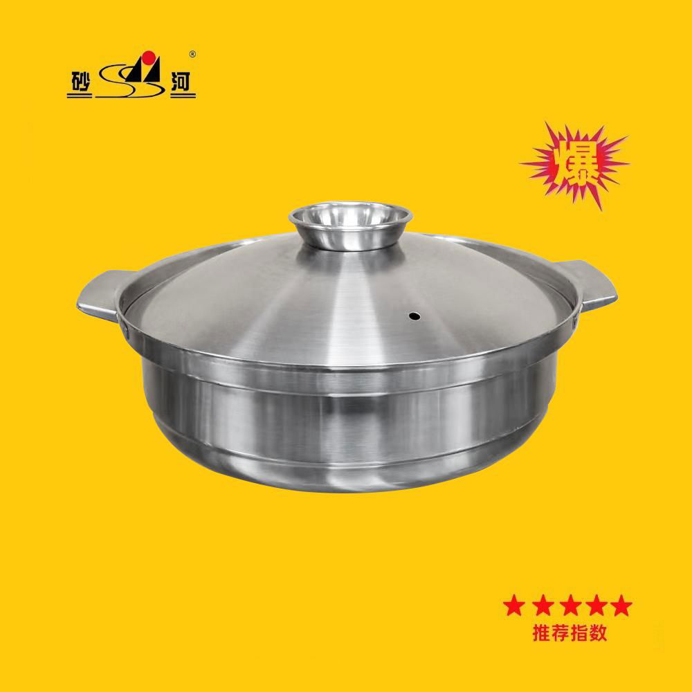 S/S thickened coconut chicken hot pot Available gas stove & induction cooker 3