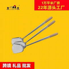 Stainless Steel Wok Spatulas with Wood Handle/Chinese Wok Turner Shovel