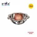 kitchen dia. 16cm s/s lotus basin three delicacies hot pot use for gas cooker 6