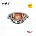 kitchen dia. 16cm s/s lotus basin three delicacies hot pot use for gas cooker 9