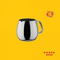 304 steel pointed pull flower cup, commercial fancy milk cup, milk foam pot