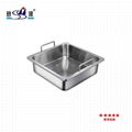 Stainless steel square purification smokeless hot pot base