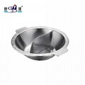 Stainless Steel Shabu Shabu Dual Sided Hot Pot Available Induction Cooker 6