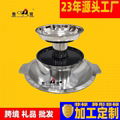 stainless steel pagoda tri-layers steamboat available gas stove