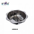 kitchen diameter 40cm s/s lotus basin seafood hot pot Available induction cooker 6