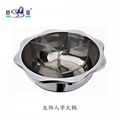 kitchen diameter 40cm s/s lotus basin seafood hot pot Available induction cooker 9