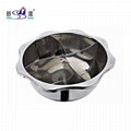 kitchen diameter 40cm s/s lotus basin seafood hot pot Available induction cooker 10