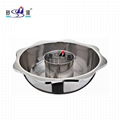 kitchen diameter 40cm s/s lotus basin seafood hot pot Available induction cooker 11