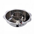 kitchen diameter 40cm s/s lotus basin seafood hot pot Available induction cooker 12