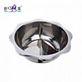 kitchen diameter 40cm s/s lotus basin seafood hot pot Available induction cooker