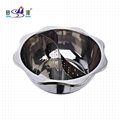kitchen diameter 40cm s/s lotus basin seafood hot pot Available induction cooker 14