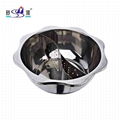 kitchen diameter 40cm s/s lotus basin seafood hot pot Available induction cooker