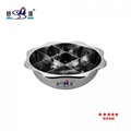 Cookingware S/S 9 Box Grid  Hot Pot (Tic Tac Toe) Jingzige Hot Pot Accessory