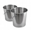 kindergarten Catering Kitchenware S/S w/swing handle Oblique Style Pail Bucket  8