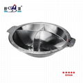  Induction cooker hot pot with Central pot & 2 partition Cooking Even Handlebar 9