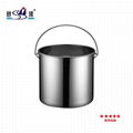 handheld stailess steel with swing handle straight-body bucket pail 3