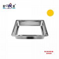  Induction cooker Stainless steel Square shabu with partition 4 grids hot pot 