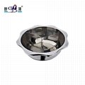 stainess steel steamboat/Stainless steel perforated slag-free hot pot 