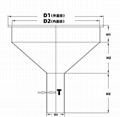 日常用品280mm豆浆机漏斗商用大口漏斗大尺寸漏斗买漏斗找沙河