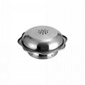 Stainless steel five layers hot pot with BBQ Available Radiant-cooker