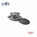 Stainless steel five layers hot pot with BBQ Available Radiant-cooker