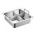 Square built in type hot pot table spare parts Commercial shabu shuba Hot Pot  15