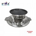 2 layers pagoda cooking pot of Four grids hot pot with BBQ pan 