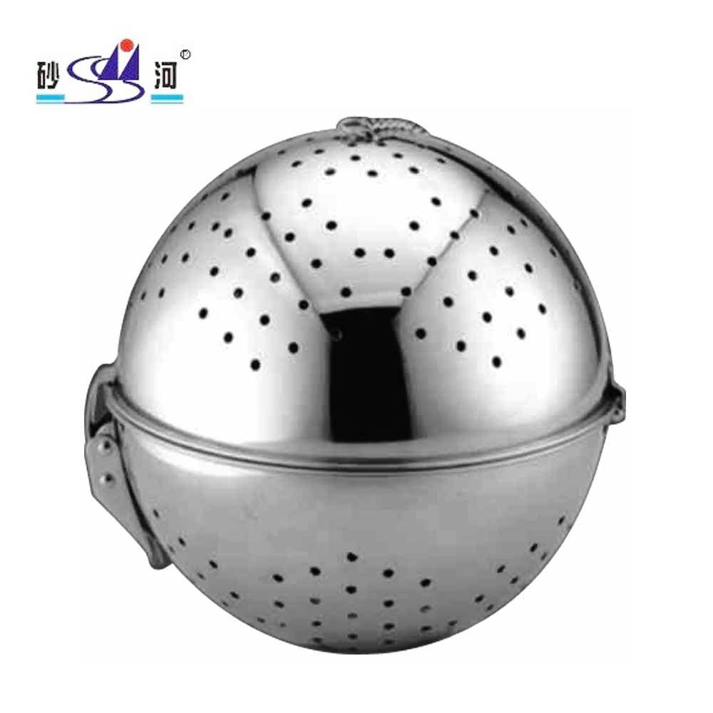 18-8 stainless steel perforated soup spice ball with difficult to rust 5