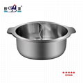 Tri-layer Steel Double Handle Cooking Soup Pot 